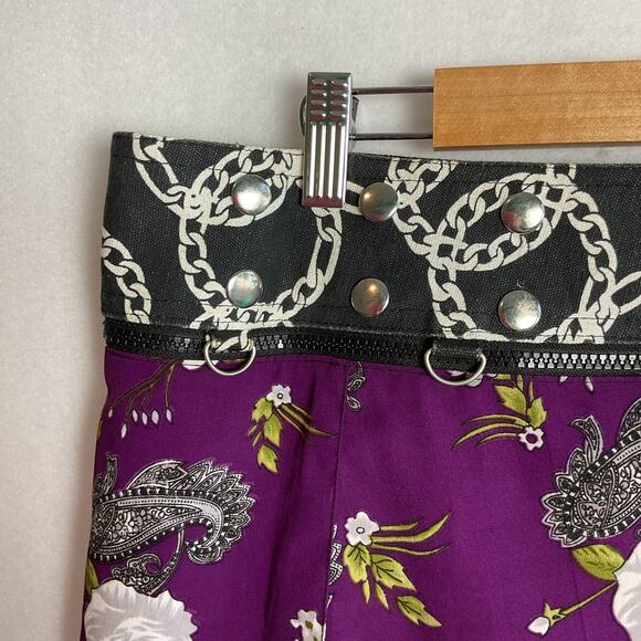 Zand Amsterdam Adjustable Reversible Wrap Skirt Floral Paisley One Size - Picture 4 of 13